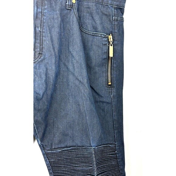 Eight 732 Jeans Sz 42x34 Mens Denim Baggy Skater Hip Hop Dark Wash Casual Y2K N - Picture 7 of 11